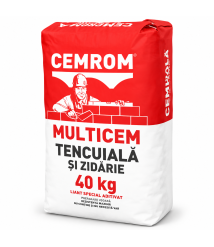 Ciment pentru zidarie si tencuiala Cemrom Multicem MC 12,5, gri, 40 kg Ciment pentru zidarie si tencuiala Cemrom Multicem MC 12,5, gri, 40 kg